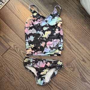 Colorful Tie-Dye Swimsuit Set